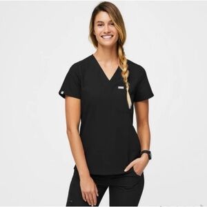 Figs Black Women's Scrup Top